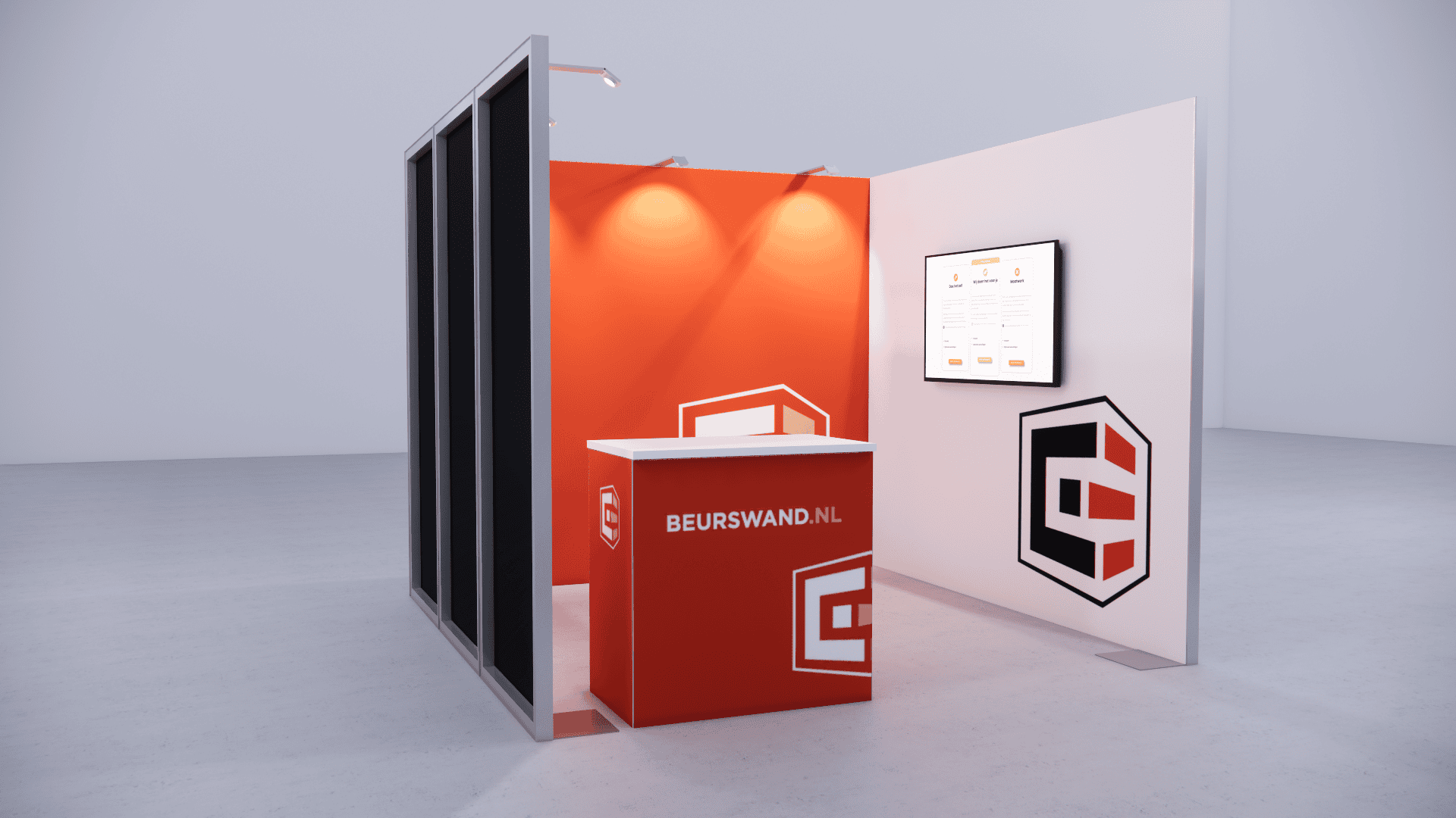 Beursstand 3 x 3 meter - Tussenopstelling (demo) - Afbeelding 2