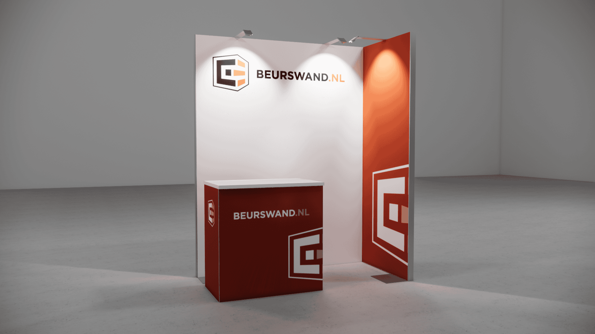 Beursstand 2 x 1 meter - Hoekopstelling - Afbeelding 4