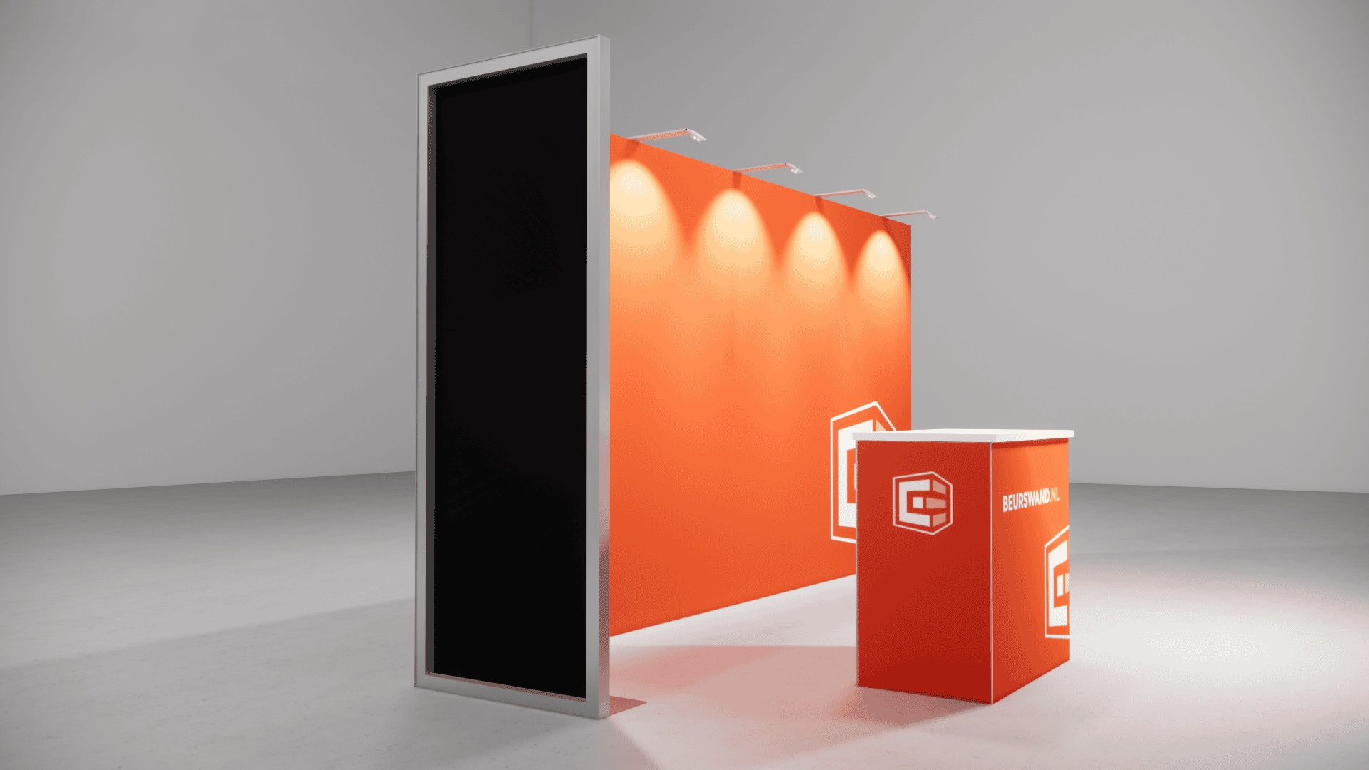 Beursstand 5 x 1 meter - Hoekopstelling - Afbeelding 2