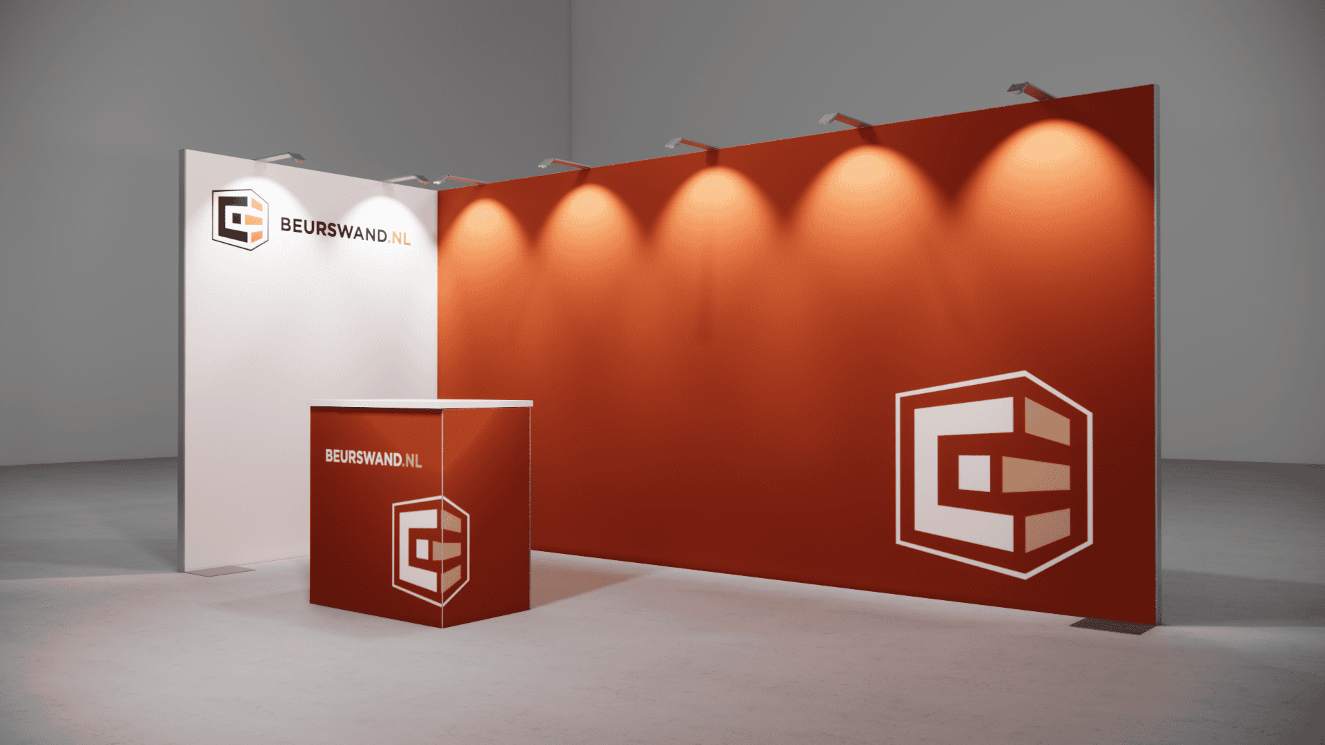 Beursstand 5 x 2 meter - Hoekopstelling - Afbeelding 3