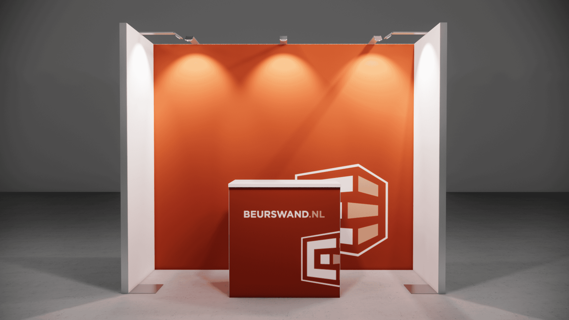 Beursstand 3 x 1 meter - Tussenopstelling