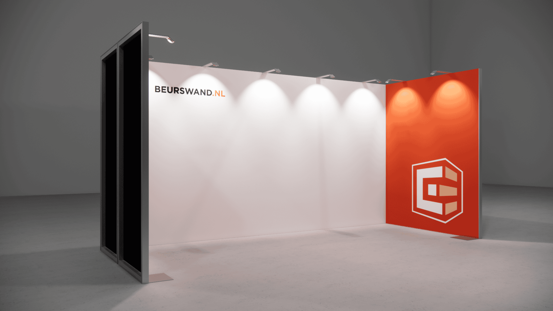 Beursstand 5 x 2 meter - Tussenopstelling - Afbeelding 2