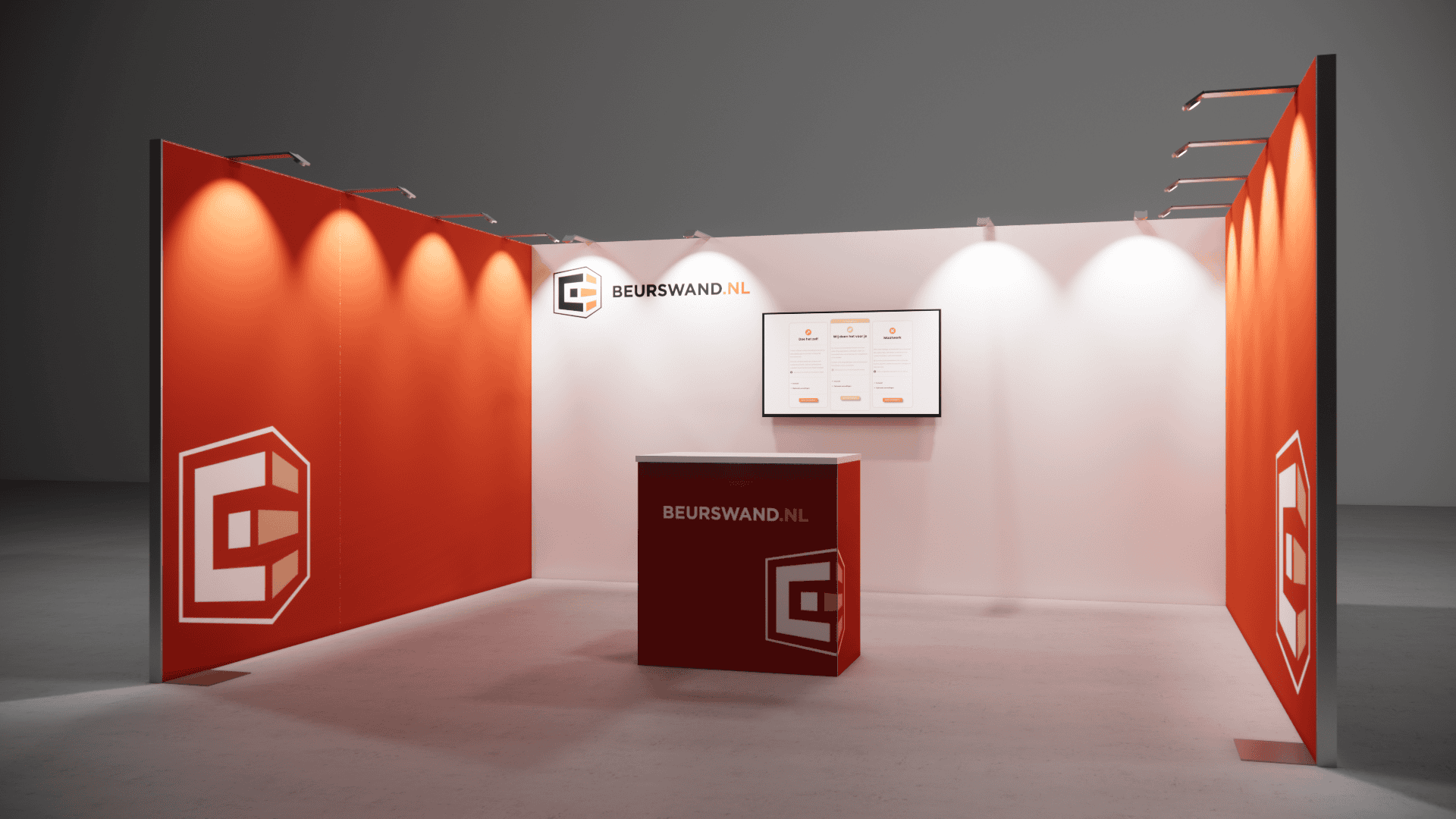 Beursstand 5 x 4 meter - Tussenopstelling - Afbeelding 4
