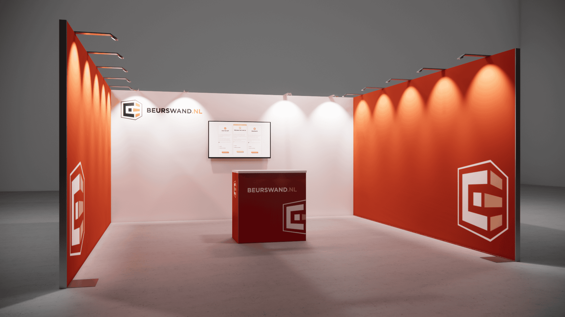 Beursstand 5 x 5 meter - Tussenopstelling - Afbeelding 3