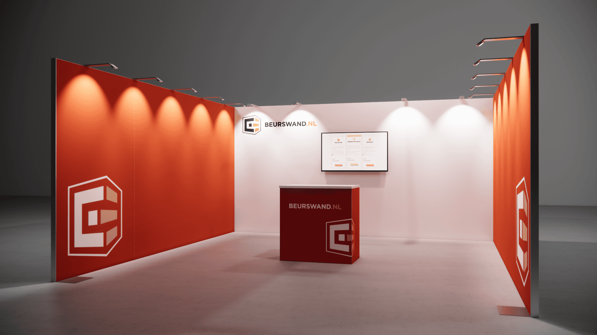 Beursstand 5 x 5 meter - Tussenopstelling - Afbeelding 2