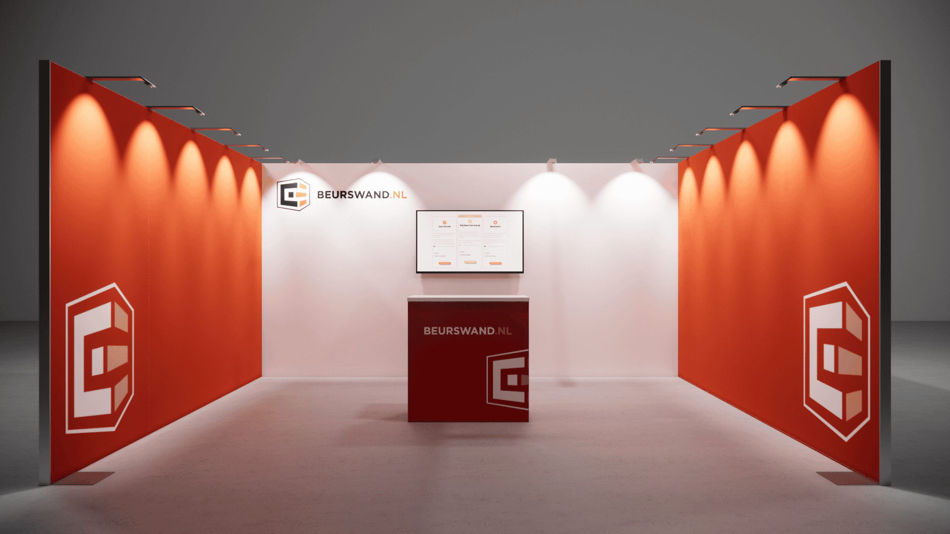 Beursstand 5 x 5 meter - Tussenopstelling - Afbeelding 4